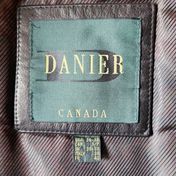 Mens Vintage leather motorcycle jacket with Indian Motorcycle crest - Picture 3 of 6